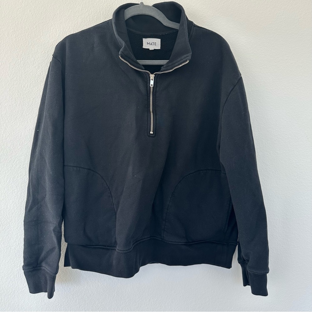 Black Zip-up Sweater